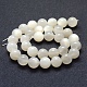 Naturelles perles pierre de lune blanc brins G-P342-02A-12mm-AB-2