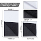 Pandahall Elite Square & Rectnagle selbstklebende Polyester- und Nylon-Klettbänder DIY-PH0003-33-3