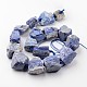Dyed & Natural Raw Lapis Lazuli Beads Strands G-D833-18-2