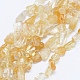 Chapelets de perles de citrine naturelle G-F599-18-1