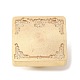 Testa del timbro in ottone con sigillo in ceralacca placcata dorata AJEW-C031-01D-2