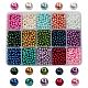 15 couleurs de perles de verre HY-JP0004-4mm-01-1