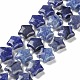 Natürlichen blauen Aventurin Perlen Stränge G-NH0005-015-1