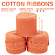 Rustikales Baumwollband mit ausgefransten Kanten OCOR-WH0071-029E-2