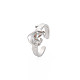 304 Stainless Steel 12 Constellations/Zodiac Signs Open Cuff Ring for Women RJEW-S405-156P-K-3