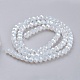 Chapelets de perles en verre électroplaqué X-GLAA-F001-6x4mm-23L-2