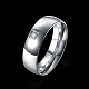 Regali di san valentino anelli per coppia in acciaio al titanio incisi per donna RJEW-BB16370-8P-2