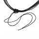 Fabricación de collar de cordón encerado ajustable MAK-L027-A04-2