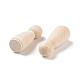 (Vente de clôture défectueuse pour les grains de bois et les craquelures) Poupées en bois non finies WOOD-XCP0001-67B-3