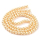 Baking Painted Pearlized Glass Pearl Round Bead Strands X-HY-Q003-6mm-61-4