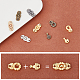NBEADS 80 Sets 5 Colors Flower Alloy Snap Lock Clasps FIND-NB0004-03-5