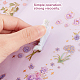 GLOBLELAND 18 Sheets PET Transparent Flower and Butterfly Stickers Floral Decorative Self-Adhesive Scrapbooking Stickers for Journal DIY-GL0003-93-5