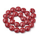 Opaque Solid Color Glass Beads Strands GLAA-N032-05D-2