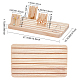 DELORIGIN 1Pc Rectangle Wooden Finger Ring Organizer Display Stands ODIS-DR0001-03-2