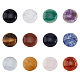 Superfindings 12 個 12 スタイル天然 & 合成混合宝石カボション  半円  染めと未染色の混合  24.5~25x4~7mm  1個/スタイル G-FH0001-88-1