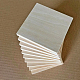 塗装用の未完成の木板  DIYクラフト用品  正方形  ベージュ  10x10x0.4cm WOCR-PW0001-360C-2
