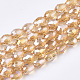 Electroplate Glass Beads Strands EGLA-T013-05J-1