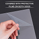 Bordo in plastica trasparente olycraft con carta protettiva per la sostituzione della cornice digitale DIY-OC0003-74G-4