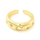 Прозрачное кубическое циркониевое кольцо с луной и звездой для женщин ZIRC-P096-03G-2