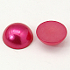 Half Round Domed Imitated Pearl Acrylic Cabochons OACR-H001-S-2