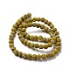 Brins de perles rondes en pierre de lave naturelle G-I124-6mm-01-6
