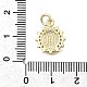 Латунные микро проложить кубического циркония подвески KK-P336-04B-G-3
