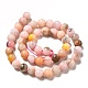 Brins de perles d'opale rose imitation naturelle G-G992-A03-3