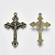 Alliage crucifix pendentifs croix EA7407Y-AB-2