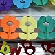 Bowknot Velvet Letter Banners Party Decoration X-AJEW-A023-03G-2