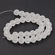 Frosted Round Glass Beads Strands GLAA-J064-10mm-01-2