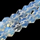 Opalite Star Cut Round Beads Strands G-M418-C19-01-1