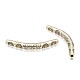 Tibetan Style Alloy Curved Tube Beads PALLOY-J154-60AS-1