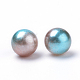 Cuentas de perlas de imitación acrílica arcoiris OACR-R065-3mm-A09-2
