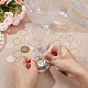 Breloques en verre à vin hexagonales en acrylique transparent AJEW-AB00113-3