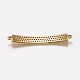Long-Lasting Plated Brass Micro Pave Cubic Zirconia Links ZIRC-L072-17A-G-2