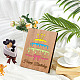 Bamboo Greeting Card & Paper Envelope with Bowknot AJEW-WH0202-007-5