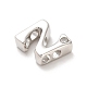 Perles de zircone cubique de placage de rack en laiton KK-L210-008P-N-2