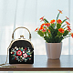 Kits de bolsos cruzados bordados con patrón de flores de estilo étnico diy DIY-WH0374-77-5