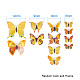 Décorations de papillons plastiques artificiels DJEW-PH0001-01-2