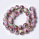 Printed & Spray Painted Imitation Jade Glass Beads X-GLAA-S047-05C-01-2