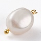 Ciondoli di perle naturali di keshi PALLOY-JF00594-04-3