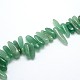 Natürlichen grünen Aventurin Perlen Stränge G-O051-02-3