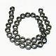 Non-magnetic Synthetic Hematite Beads Strands G-S081-14mm-2