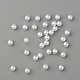 Sin agujero abs imitación de perlas de plástico redondo perlas MACR-F033-4mm-24-7