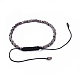 Verstellbarer Nylonfaden geflochtene Perlen Armbänder BJEW-JB04381-01-3