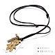 Punk Style Adjustable Leather Necklaces NJEW-BB18101-A-3