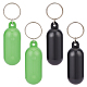 Nbeads 4 Stück 2 Farben schwimmender Schlüsselanhänger aus Kunststoff in Pillenform KEYC-NB0001-72-1