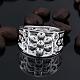 Exquisite Brass Hollow Flower Wide Band Rings RJEW-BB09558-7-3