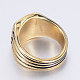 304 Stainless Steel Enamel Wide Band Rings RJEW-P065-Q-AG-19mm-3