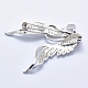 925 Sterling Silver Cubic Zirconia Brooch Findings STER-G026-03P-2